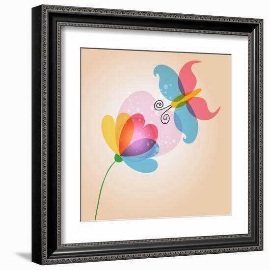 Untitled-Cienpies Design-Framed Art Print