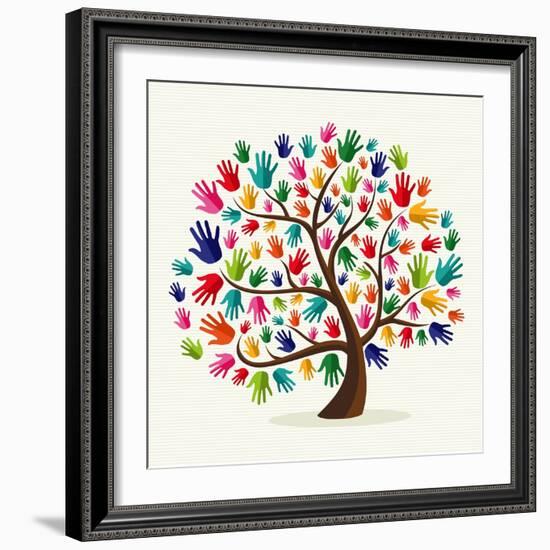 Untitled-Cienpies Design-Framed Art Print