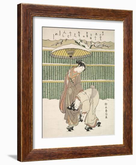 Untitled-Suzuki Harunobu-Framed Art Print