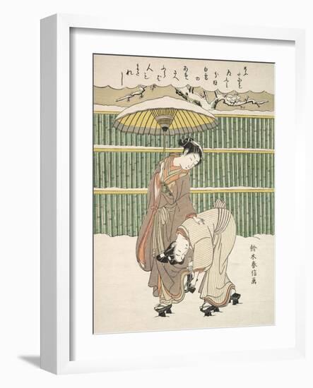 Untitled-Suzuki Harunobu-Framed Art Print