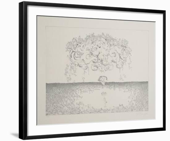 Untitlted - Girl Under Storm-Rauch Hans Georg-Framed Limited Edition