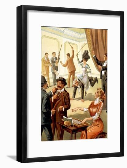 Unusual Acts under Hypnosis-null-Framed Art Print