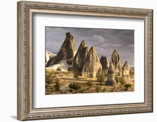 Unusual Rock Formations in the Rose Valley, Cappadocia, Anatolia, Turkey, Asia Minor, Eurasia-David Clapp-Framed Photographic Print