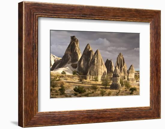 Unusual Rock Formations in the Rose Valley, Cappadocia, Anatolia, Turkey, Asia Minor, Eurasia-David Clapp-Framed Photographic Print