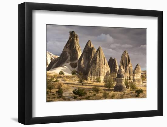 Unusual Rock Formations in the Rose Valley, Cappadocia, Anatolia, Turkey, Asia Minor, Eurasia-David Clapp-Framed Photographic Print