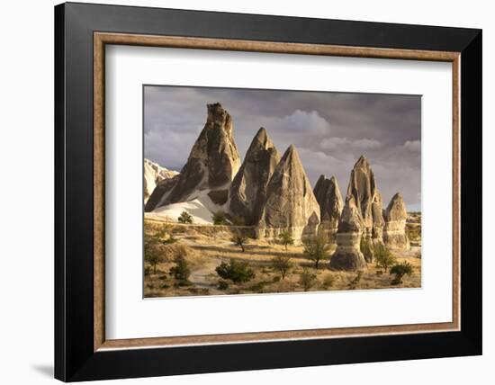 Unusual Rock Formations in the Rose Valley, Cappadocia, Anatolia, Turkey, Asia Minor, Eurasia-David Clapp-Framed Photographic Print