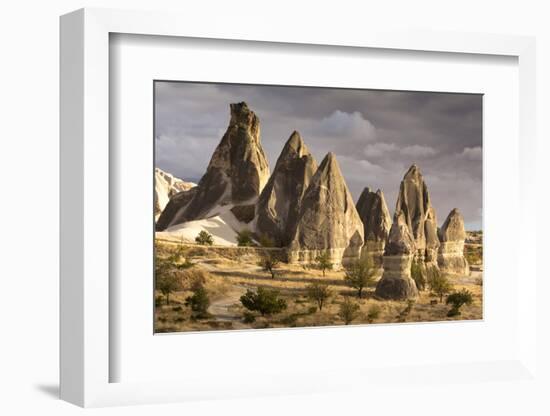 Unusual Rock Formations in the Rose Valley, Cappadocia, Anatolia, Turkey, Asia Minor, Eurasia-David Clapp-Framed Photographic Print