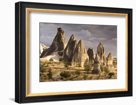 Unusual Rock Formations in the Rose Valley, Cappadocia, Anatolia, Turkey, Asia Minor, Eurasia-David Clapp-Framed Photographic Print