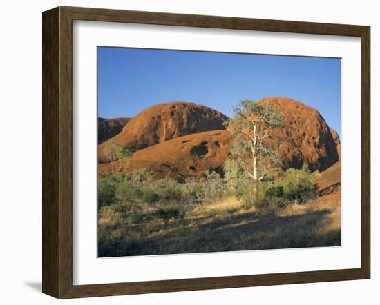 Unusual Weathered Rock Formation, the Olgas, Northern Territory, Australia-Ken Wilson-Framed Photographic Print