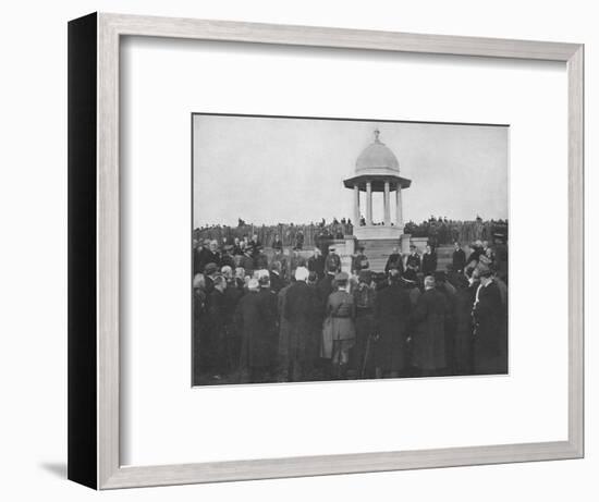 'Unveiling of the Chattri by H.R.H. The Prince of Wales, 1st February 1921', (1939)-Unknown-Framed Photographic Print