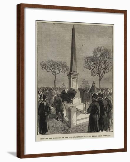 Unveiling the Monument of the Late Sir Richard Mayne at Kensal-Green Cemetery-null-Framed Giclee Print