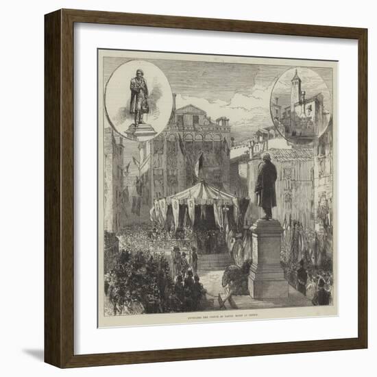 Unveiling the Statue of Daniel Manin at Venice-Charles Robinson-Framed Giclee Print