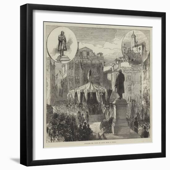 Unveiling the Statue of Daniel Manin at Venice-Charles Robinson-Framed Giclee Print