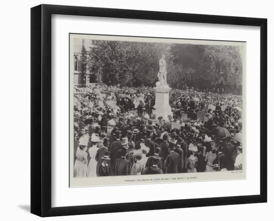 Unveiling the Statue of Judge Hughes (Tom Brown) at Rugby-null-Framed Giclee Print