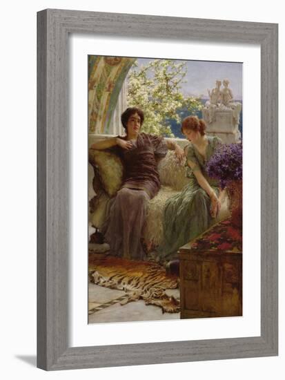 Unwelcome Confidence, 1895-Sir Lawrence Alma-Tadema-Framed Giclee Print