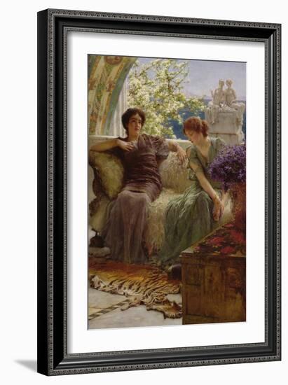 Unwelcome Confidence, 1895-Sir Lawrence Alma-Tadema-Framed Giclee Print