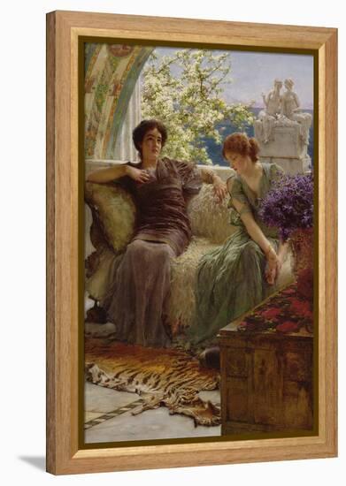 Unwelcome Confidence, 1895-Sir Lawrence Alma-Tadema-Framed Premier Image Canvas