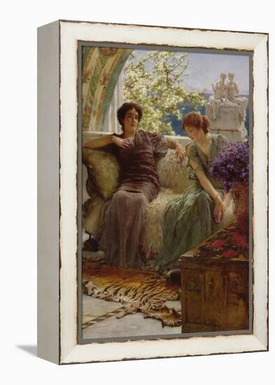 Unwelcome Confidence, 1895-Sir Lawrence Alma-Tadema-Framed Premier Image Canvas