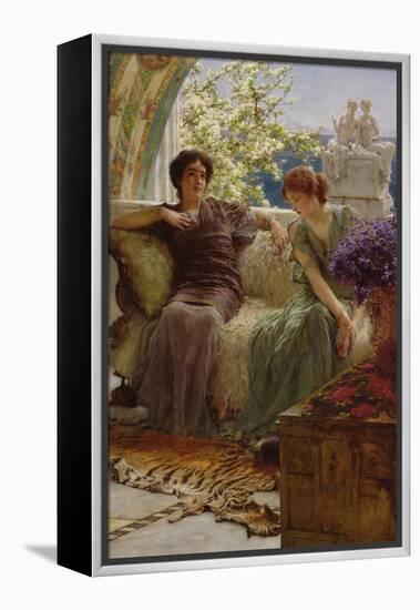 Unwelcome Confidence, 1895-Sir Lawrence Alma-Tadema-Framed Premier Image Canvas