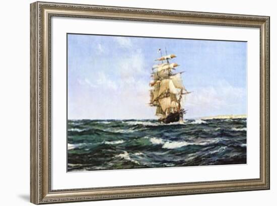 Up Channel, the Lahloo-Montague Dawson-Framed Art Print