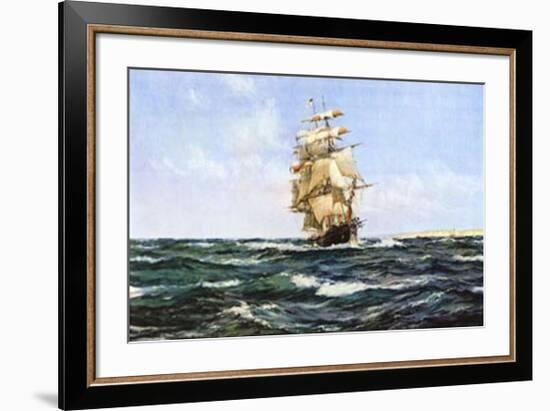 Up Channel, the Lahloo-Montague Dawson-Framed Art Print