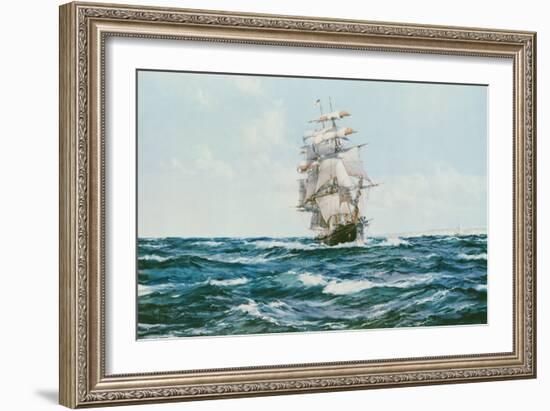 Up Channel, the Lahloo-Montague Dawson-Framed Art Print