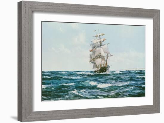 Up Channel, the Lahloo-Montague Dawson-Framed Art Print