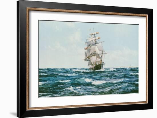 Up Channel, the Lahloo-Montague Dawson-Framed Art Print