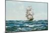 Up Channel, the Lahloo-Montague Dawson-Mounted Art Print