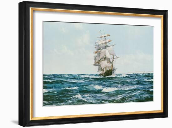 Up Channel, the Lahloo-Montague Dawson-Framed Art Print