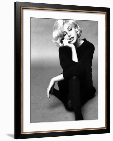 Up Coming Actress Sybil Saulnier Bearing Strong Resemblance to Marilyn Monroe-Paul Schutzer-Framed Premium Photographic Print