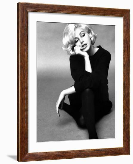 Up Coming Actress Sybil Saulnier Bearing Strong Resemblance to Marilyn Monroe-Paul Schutzer-Framed Premium Photographic Print