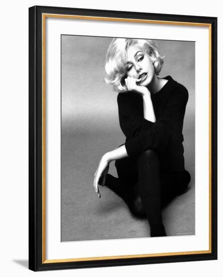 Up Coming Actress Sybil Saulnier Bearing Strong Resemblance to Marilyn Monroe-Paul Schutzer-Framed Premium Photographic Print