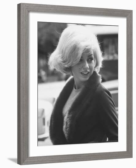 Up Coming Actress Sybil Saulnier Bearing Strong Resemblance to Marilyn Monroe-Paul Schutzer-Framed Premium Photographic Print