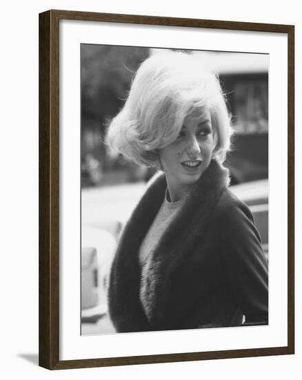 Up Coming Actress Sybil Saulnier Bearing Strong Resemblance to Marilyn Monroe-Paul Schutzer-Framed Premium Photographic Print