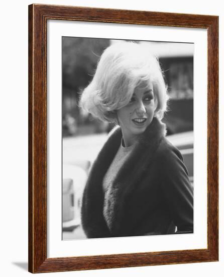 Up Coming Actress Sybil Saulnier Bearing Strong Resemblance to Marilyn Monroe-Paul Schutzer-Framed Premium Photographic Print