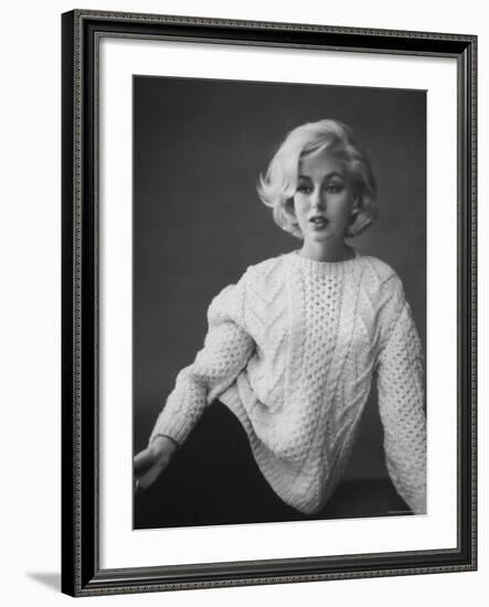 Up Coming Actress Sybil Saulnier Bearing Strong Resemblance to Marilyn Monroe-Paul Schutzer-Framed Premium Photographic Print