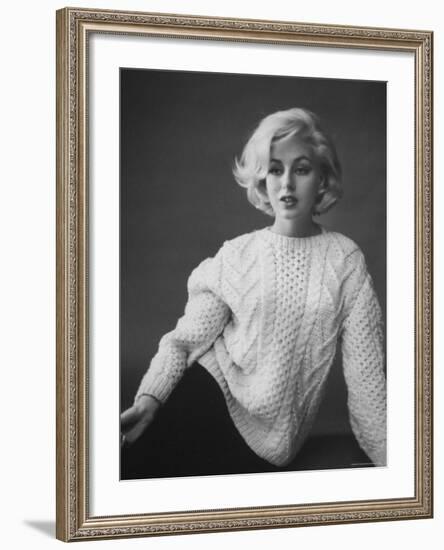 Up Coming Actress Sybil Saulnier Bearing Strong Resemblance to Marilyn Monroe-Paul Schutzer-Framed Premium Photographic Print