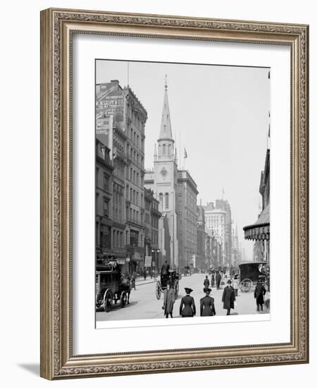 Up Fifth Avenue from 28th Street, New York, N.Y.-null-Framed Art Print