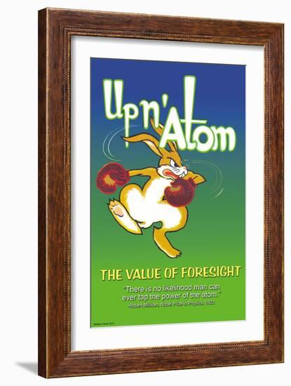 Up N' Atom-The Value Of Foresight-Wilbur Pierce-Framed Art Print