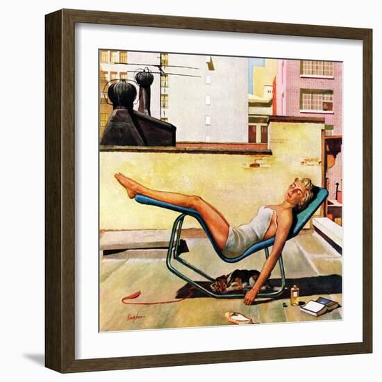 "Up On the Roof", May 9, 1959-George Hughes-Framed Giclee Print