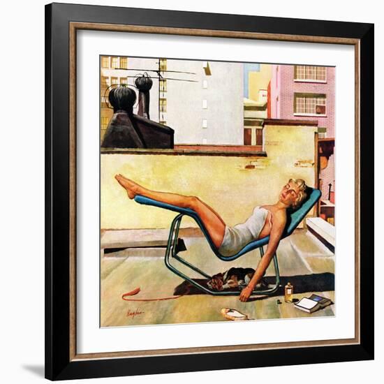 "Up On the Roof", May 9, 1959-George Hughes-Framed Giclee Print