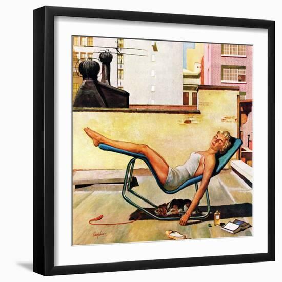 "Up On the Roof", May 9, 1959-George Hughes-Framed Giclee Print