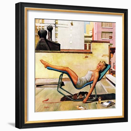 "Up On the Roof", May 9, 1959-George Hughes-Framed Giclee Print