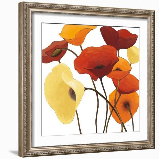 Up One on White Yellow-Shirley Novak-Framed Art Print