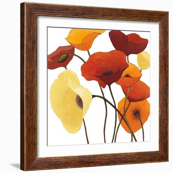 Up One on White Yellow-Shirley Novak-Framed Art Print