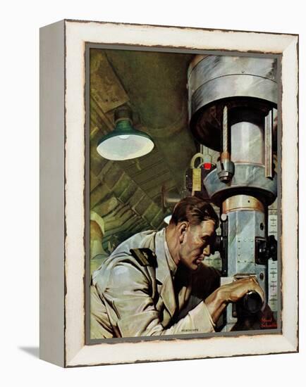 "Up Periscope!," April 22, 1944-Mead Schaeffer-Framed Premier Image Canvas