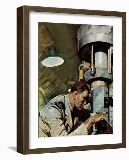 "Up Periscope!," April 22, 1944-Mead Schaeffer-Framed Giclee Print