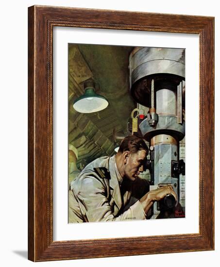 "Up Periscope!," April 22, 1944-Mead Schaeffer-Framed Giclee Print