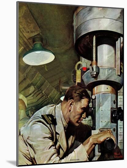 "Up Periscope!," April 22, 1944-Mead Schaeffer-Mounted Giclee Print
